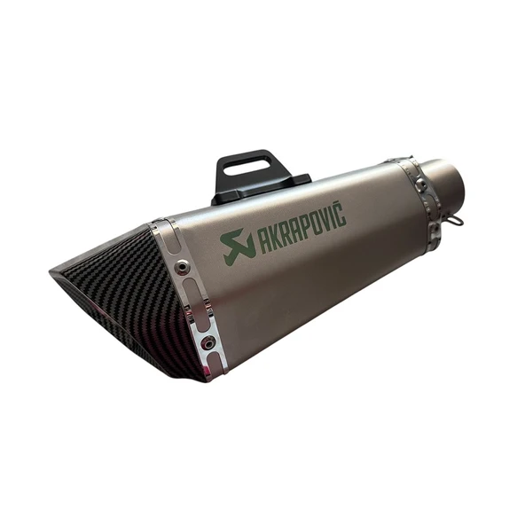 Akrapovic Tri Oval Egzoz Gümüş ürün görseli 1