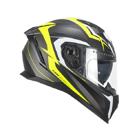 CGM 311G Blast Sport Medium Beden Mat Siyah-Sarı Kapalı Kask ürün görseli 1