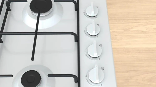 Siemens EB0C2PK80O Ocak Gazlı Set Üstü Beyaz - Resim 2