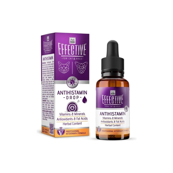 Effective Kedi ve Köpek Takviye Ürünleri Antihistaminik Etki 50ml ürün görseli 1
