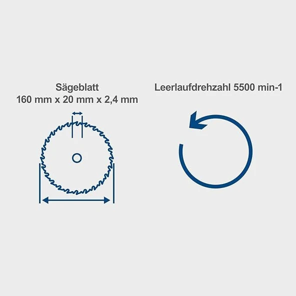 DALDIRMALI DAİRE TESTERE PL55 160MM SCHEPPACH - Resim 7