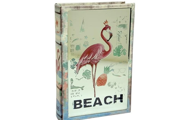 Kutu Kitap Aynalı Flamingo Dekoratiif Hediyelik ürün görseli 1