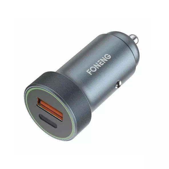 Foneng C16 30W Type-C + USB Araç içi Şarj Adaptörü ürün görseli 1