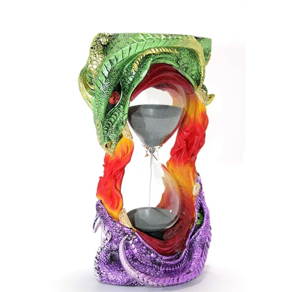 Polyester Dragon Tasarımlı Kumsaati Dekoratif Hediyelik - Resim 2