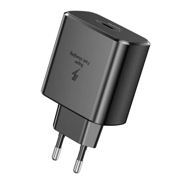 Foneng EU62 GaN 45W PD Type-C Girişli Hızlı Şarj Adaptörü - Siyah ürün görseli 1