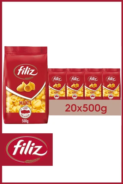 Filiz Mantı Makarna 500 gr X 20 Adet ürün görseli 1