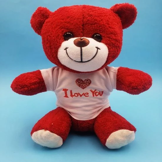 Kırmızı I Love You Peluş Ayıcık ürün görseli 1