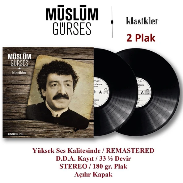 Müslüm Gürses Klasikleri - 2 Plak - Resim 3