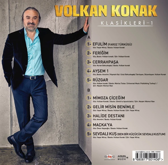 Volkan Konak Klasikler 1 - Plak - Resim 2