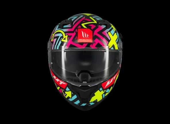 KASK MT BRAKER SV CRAZY TEDDY B7 PARLAK - Resim 3