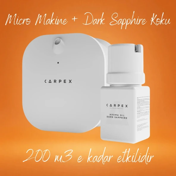 Carpex Micro Basic Beyaz Koku Makinesi + 50 ml Dark Sapphire Kartuş ürün görseli 1