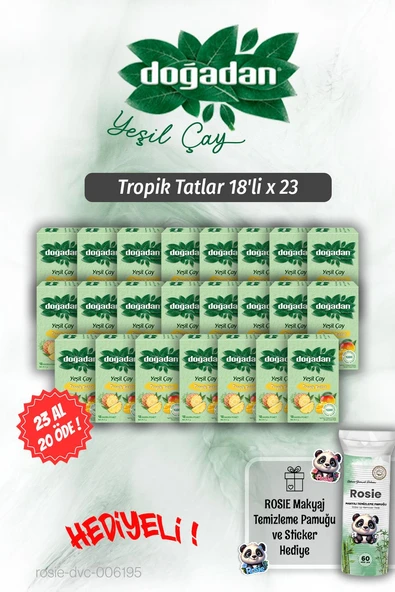 Doğadan 23 AL 20 ÖDE Tropik Tatlar 18'li ve Rosie Pamuk Hediyeli ürün görseli 1