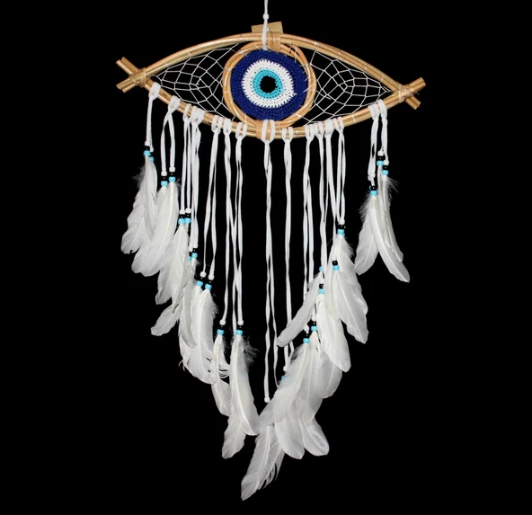 Göz Modelli Düş Kapanı Dreamcatcher Rüyakapanı Dekoratif Hediyelik ürün görseli 1
