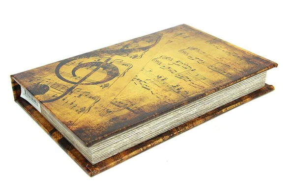 Kutu Kitap Nota Kitap Kutusu Dekoratif Hediyelik ürün görseli 1