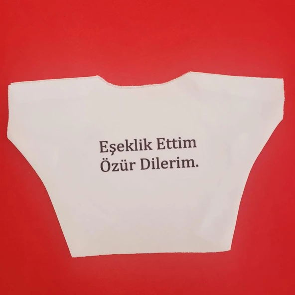 Eşeklik Ettim Yazılı Oyuncak Tişörtü ürün görseli 1