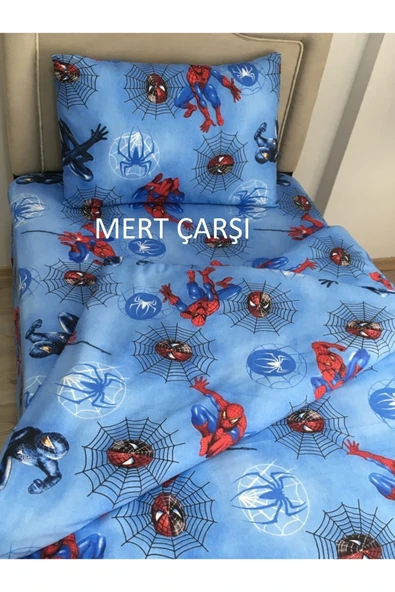 Tek Kişilik Spiderman Nevresim Çarşaf Takımı ürün görseli 1