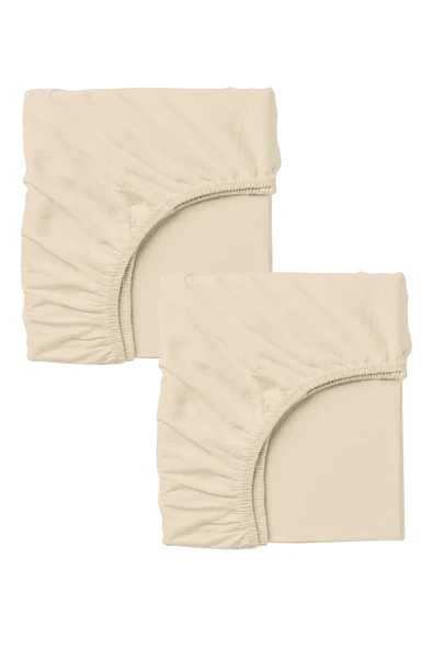 2 Adet Pamuklu Ve Lastikli 60 X 120 X 15 Cm Penye Bebek Çarşaf ürün görseli 1