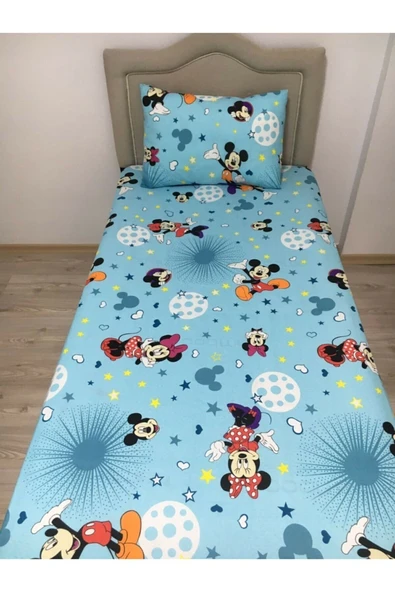 Tek Kişilik Ranforce (KUMAŞ) Lastikli Çarşaf Takımı ürün görseli 1