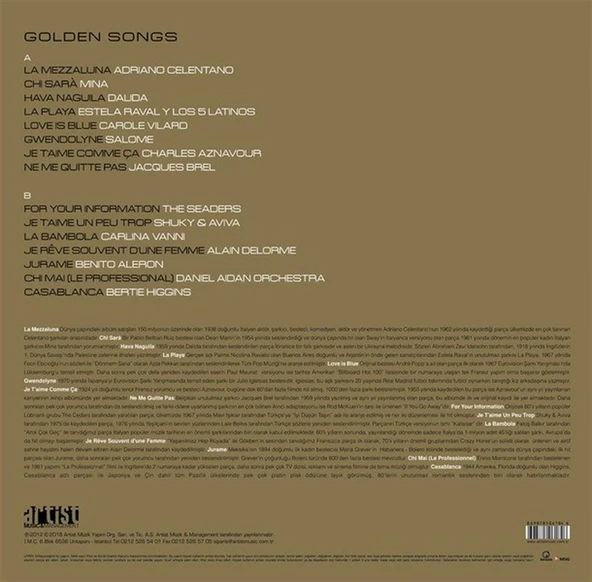 Golden Songs - Plak - Resim 2