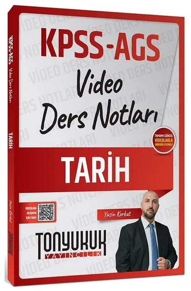 Tonyukuk 2026 KPSS MEB-AGS Tarih Video Ders Notları - Yasin Korkut Tonyukuk Yayıncılık ürün görseli 1
