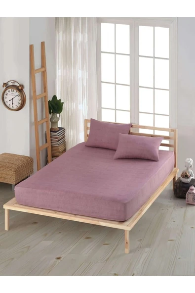 Lastiksiz Çift Kişilik Çarşaf Takımı 220x240 Çarşaf + 2 Yastık Kılıfı ürün görseli 1