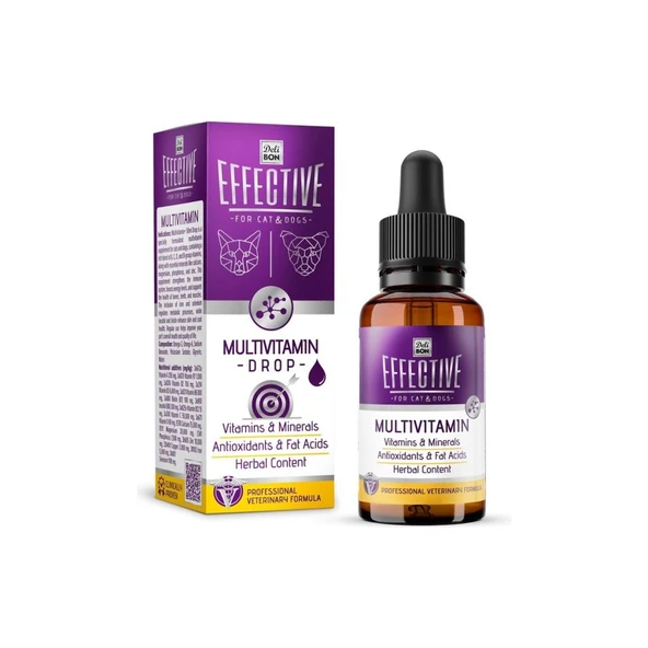 Effective Kedi ve Köpek Takviye Ürünleri Multivitamin 50ml ürün görseli 1