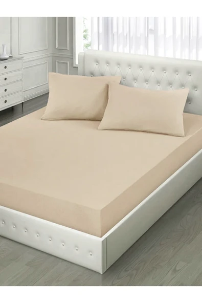 Çift Kişilik Lastikli Kumaş Çarşaf + 2 Yastık Kılıfı 180 x 200 ürün görseli 1