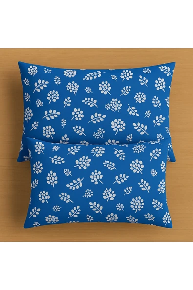 Desenli Pamuklu Yastık Kılıfı 2 Adet 50 x 70cm ürün görseli 1