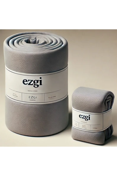 Çift Kişilik Gri Ranforce Dokuma Lastikli Çarşaf ve Yastık Kılıfı 160x200+30'ar CM Köşe Yüksekliği ürün görseli 1