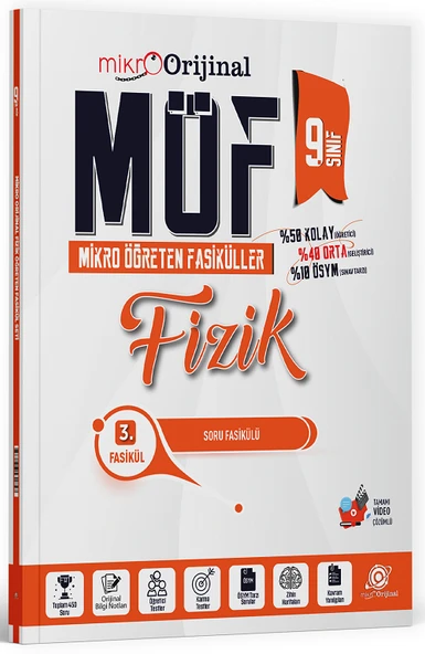 Orijinal 9. Sınıf Fizik MÖF Mikro Öğreten Fasiküller 3. Fasikül Orijinal Yayınları ürün görseli 1