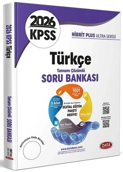 Data 2025 KPSS Türkçe Ultra Soru Bankası Çözümlü Data Yayınları ürün görseli 1