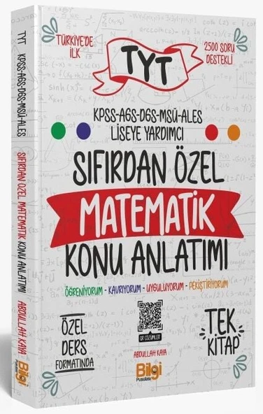 Bilgi Pusulası TYT KPSS MEB-AGS ALES DGS MSÜ Sıfırdan Özel Matematik Konu Anlatımı - Abdullah Kaya Bilgi Pusulası Yayınları ürün görseli 1