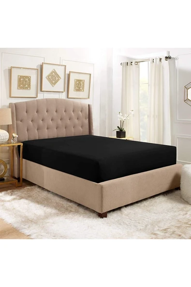 Lastikli Pamuklu Ranforce Dokuma Kumaş Çarşaf 140 x 200 ürün görseli 1