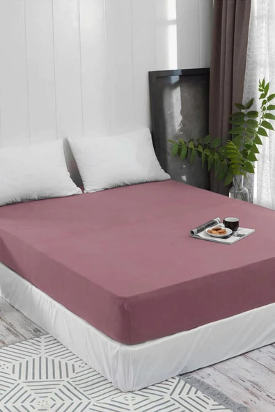 Lastikli Pamuklu Ranforce Dokuma Kumaş Çarşaf 180 x 200 ürün görseli 1