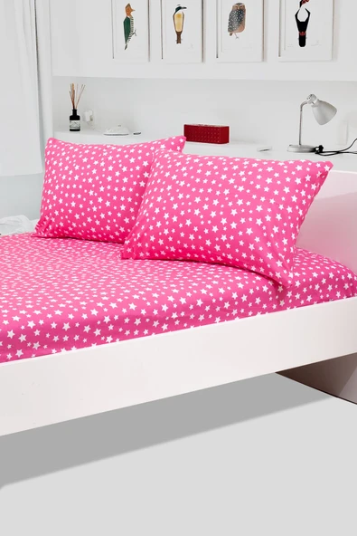 Ranforce Büyük Boy Lastikli Çarşaf Ve Yastık Kılıfı 180 x 200 ürün görseli 1