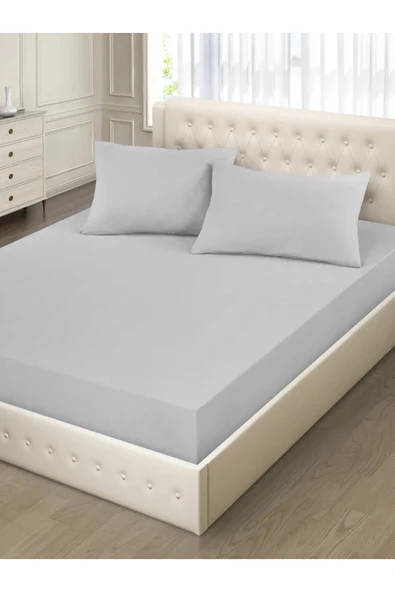 Çift Kişilik Lastikli Kumaş Çarşaf + 2 Yastık Kılıfı 160 x 200 ürün görseli 1