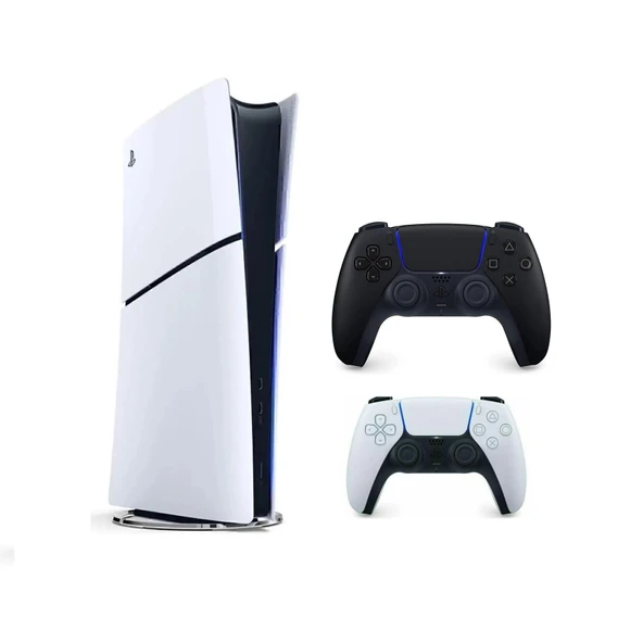 Sony Playstation 5 Slim Dijital + 2. DualSense Ps5 Kol SiYAH (İthalatçı Garantili) ürün görseli 1