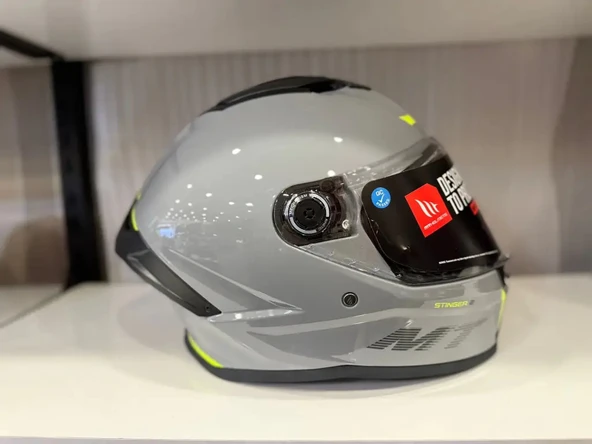 KASK MT STINGER A12 PARLAK NARDO GRİ - Resim 2