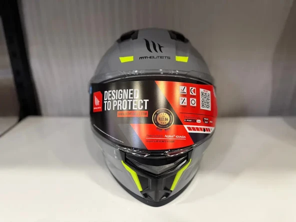 KASK MT STINGER A12 PARLAK NARDO GRİ - Resim 3
