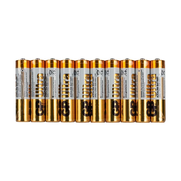 GP 24AU R03 Ultra Alkalin AAA İnce Kalem Pil (40'lı Paket) ürün görseli 1
