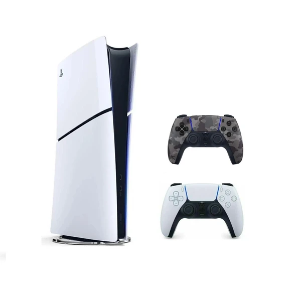Sony Playstation 5 Slim Dijital + 2. DualSense Ps5 Kol KAMUFLAJ (İthalatçı Garantili) ürün görseli 1