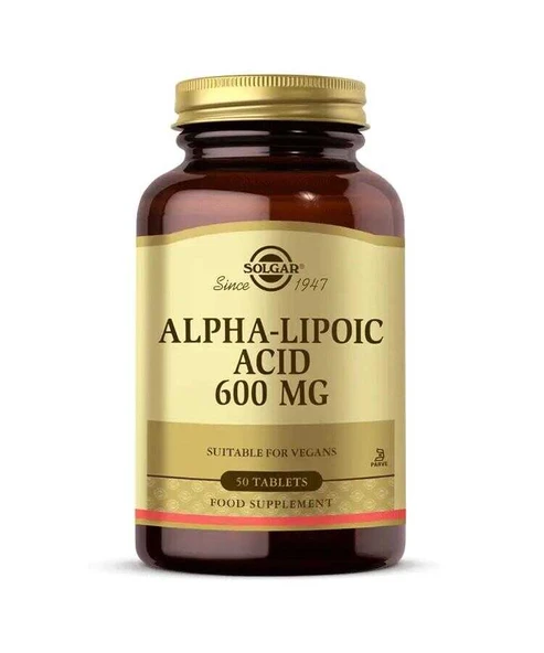 Solgar Alpha Lipoic Acid 600 mg 50 Tablet ürün görseli 1