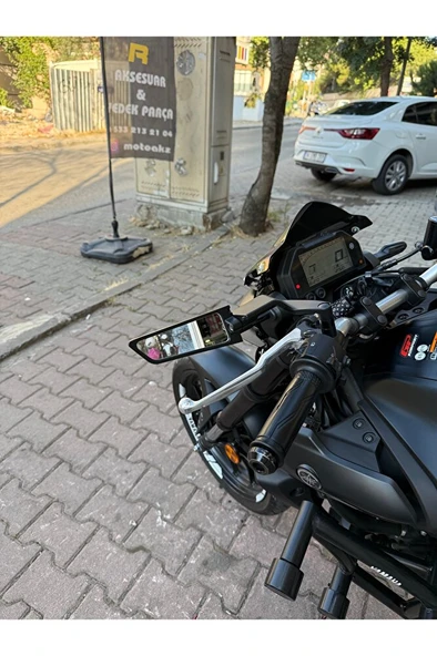 Motosiklet Yarasa Ayna H2 Ayna Gidon Üstü  Supermoto ürün görseli 1