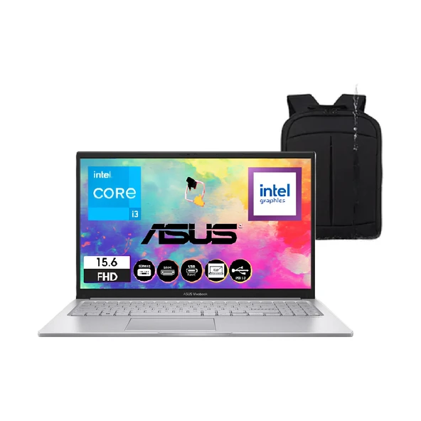 Vivobook 15 X1504VA-NJ725 Intel Core I3 1315U 16GB 512GB SSD Freedos 15.6" Taşınabilir Bilgisayar Çanta Hediye ürün görseli 1