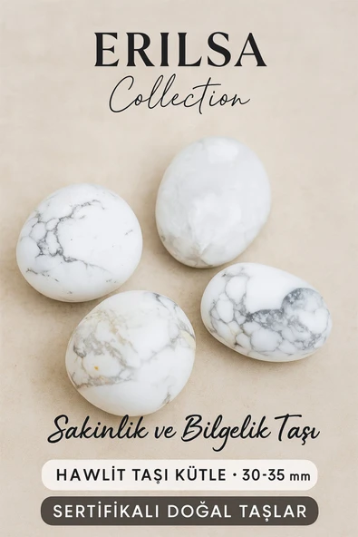 Sertifikalı Doğal Havlit Taşı Kütle 30-35 mm – Sakinlik Bilgelik ve Denge Taşı ürün görseli 1
