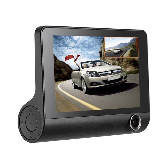 AteşTech 1080P Full HD 3 Kameralı Araç İçi Sensörlü Geri Görüş Kameralı Dashcam ürün görseli 1
