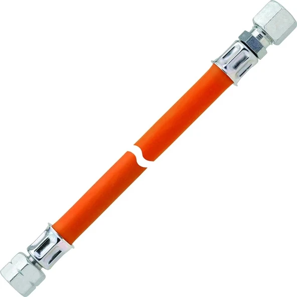 GOK G1/4 - RVS8 40cm 8mm Boru Bağlantılı Karavan Gaz Hortumu ürün görseli 1