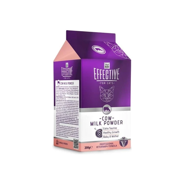 Effective Kedi Takviye Ürünleri İnek Süt Tozu 200gr ürün görseli 1
