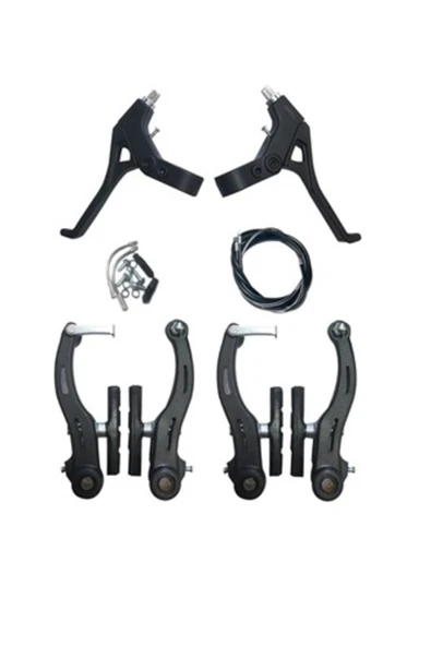 Saiguan Bisiklet Fren Takımı V-brake (PLASTİK) Siyah Takım ürün görseli 1