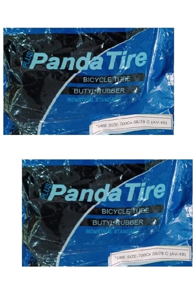 Plus Panda 28 Jant 700x35C - 700x45C Bisiklet İç Lastiği AV 48 mm Motor Sibop X 2 Adet ürün görseli 1